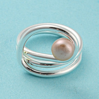 Кольцо на палец из латунной проволоки RJEW-Q804-03S-1