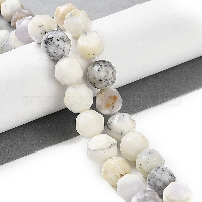 Натуральный белый опал африканские бусы пряди G-NH0021-A26-02-1