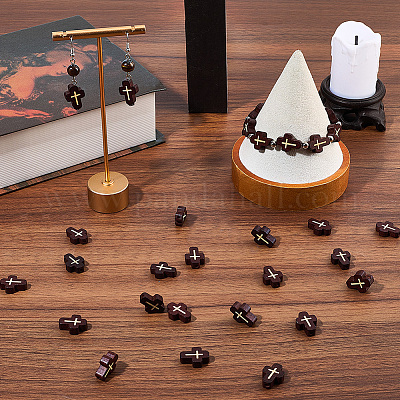 80 шт. Бусины из натурального дерева WOOD-SC0002-16A-1