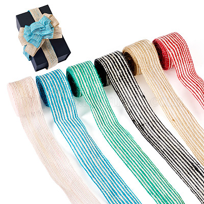 12 м двухцветной мешковинной ленты&nbsp;OCOR-TA0002-50-1