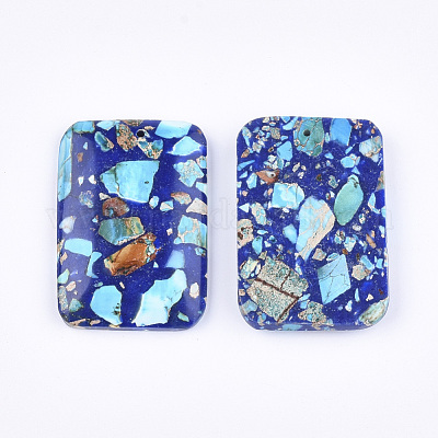 Собранные синтетические имперские яшмы и натуральные лазуриты G-S329-048-1