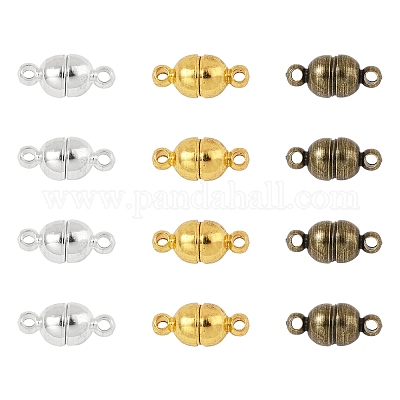 12 комплект 3-х цветных латунных магнитных застежек KK-FS0001-55B-1