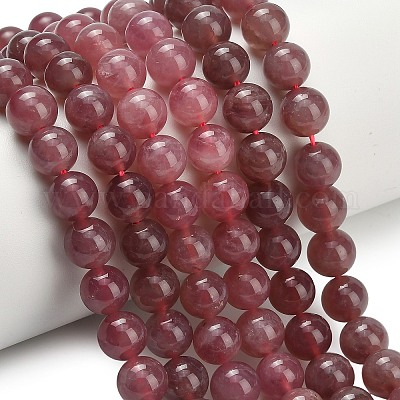 Природного розового кварца нитей бисера G-L642-B20-8mm-1