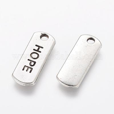 Тибетском стиле сплава прямоугольник подвески X-TIBEP-Q043-054-RS-1