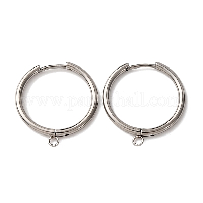 201 фурнитура для сережек-колец из нержавеющей стали STAS-D379-05A-P-1