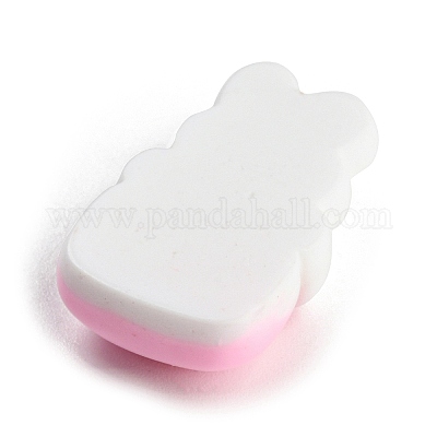 Кабошоны из непрозрачной смолы на тему кролика RESI-C042-02D-1