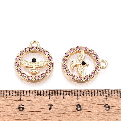 Подвески из сплава со стразами PALLOY-T091-22B-G-1