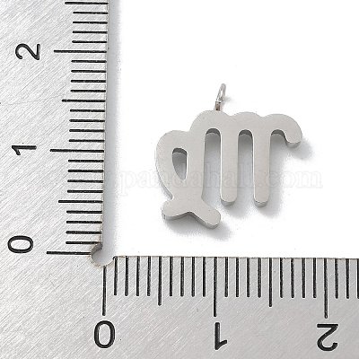 Подвески из нержавеющей стали 304 с микропаве из кубического циркония STAS-Z107-09P-10-1