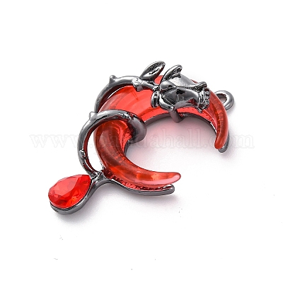 Подвески из сплава и страза PALLOY-V002-04B-01-1