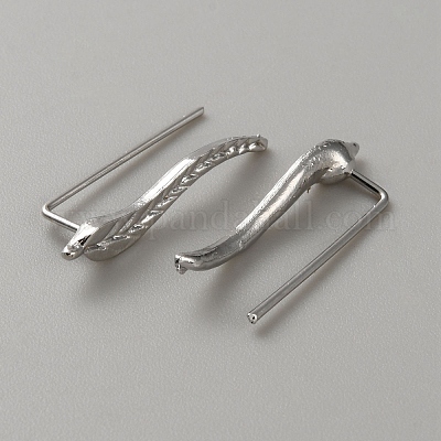 Серьги-каффы из сплава для женщин&nbsp;EJEW-WH0016-42P-1