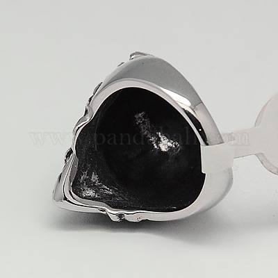 День святого Валентина уникальные идеи подарков ретро мужские кольца из нержавеющей стали 304 широкие львы RJEW-F006-200-1