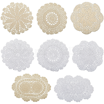 8 шт. 8 стиля хлопчатобумажной ткани прокладки AJEW-GF0008-95-1