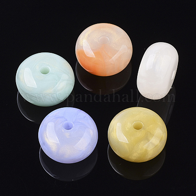 Perles acryliques opaques&nbsp;X-OACR-T020-048-1