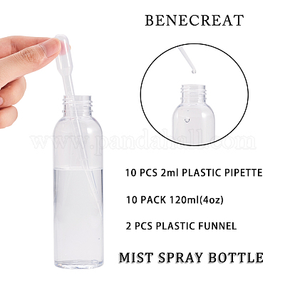 2pcs 4oz/120ml Plastic Squeeze Bottle Press Pump Bottle With Black