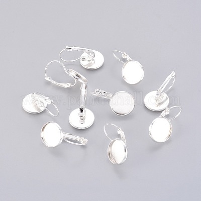 Латунная фурнитура Leverback для серег KK-C1244-S-1-1