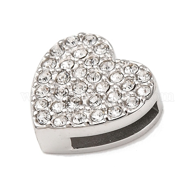 Подвески-слайдеры из нержавеющей стали 304 со стразами STAS-P421-04A-P-1