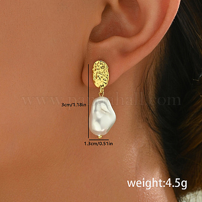 Элегантные латунные серьги-гвоздики AI3565-2-1