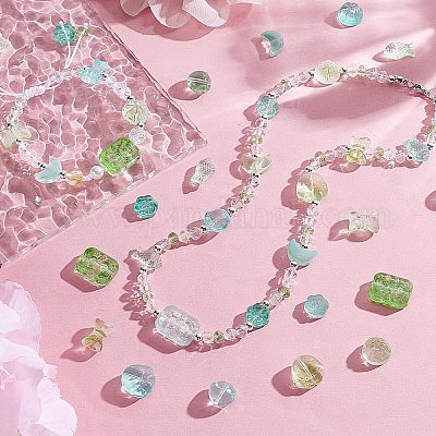 160шт 16 стиля прозрачные стеклянные бусины GLAA-GA0002-02-1