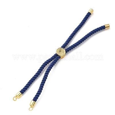 Изготовление браслетов из хлопка KK-F758-03P-G-1