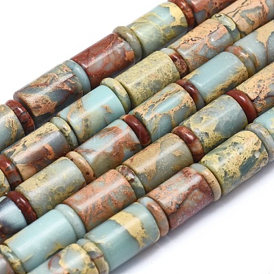 Натуральные бусины из аква терра яшмы G-I213-03B-1