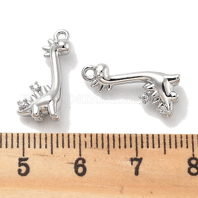 Латунные микропаве прозрачные подвески с фианитом KK-M102-39P-1