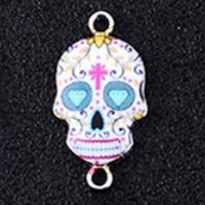 Соединители звеньев сплава эмали&nbsp;ENAM-WH0054-07-1