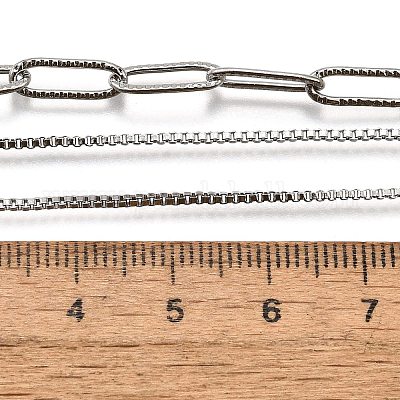 Не тускнеющие цепочки из нержавеющей стали 304 NJEW-JN02767-1