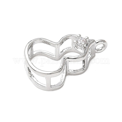 Латунные микро проложить кубического циркония подвески KK-D357-13P-1