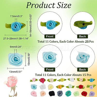 440 шт. 22-х стильные полиэстеровые розы DIY-NB0008-25-1