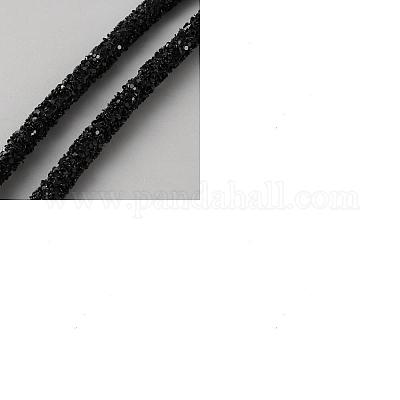 10м ПВХ шнур-трубка со стразами&nbsp;OCOR-NB0002-17C-1