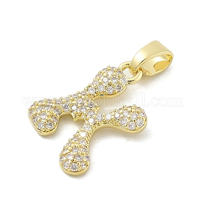 Латунные микро проложить кубического циркония подвески ZIRC-C012-01G-11-1