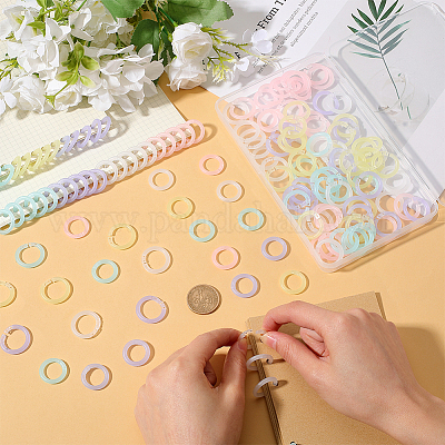 150 шт. 5 цвета полипропиленовый пластиковый переплет с отрывными листами на кольцах KY-GF0001-49-1