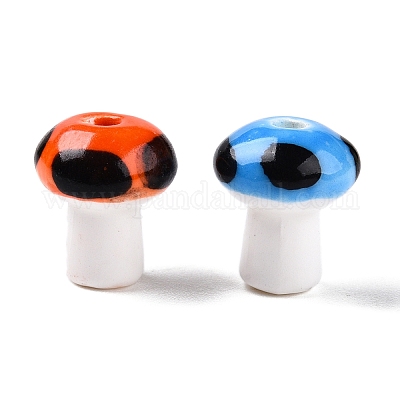 Фарфоровые бусины ручной работы PORC-N007-21-A-1