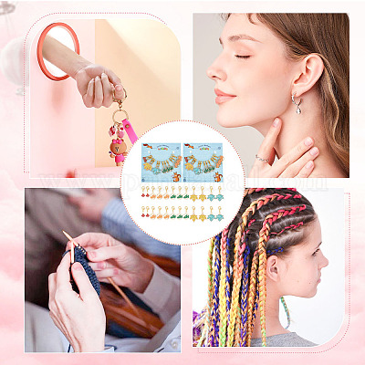 Осенние маркеры для вышивания подвесок в виде кленового листа HJEW-AB00427-1