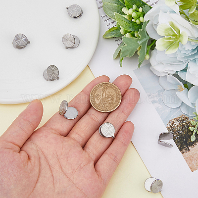 8 шт. серьги-манжеты Vortex из нержавеющей стали 304 EJEW-FI0003-29P-1