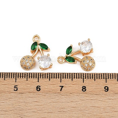 Латунные микро проложить кубического циркония подвески KK-C115-03A-02G-1