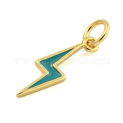 Подвески из латуни с эмалью в стойку KK-U021-16D-G-1