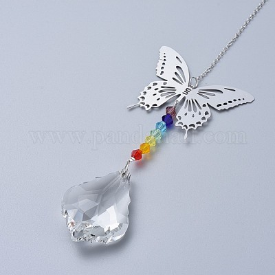 Кристаллы люстра ловцы солнца призмы чакра висит кулон AJEW-I040-03P-1