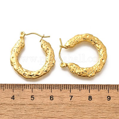 Серьги-кольца из нержавеющей стали 304 для женщин EJEW-L296-069G-1