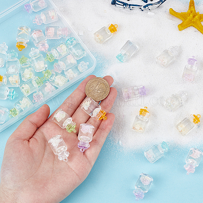 36 шт. двухцветные светящиеся пластиковые подвески KY-GA0001-22-1