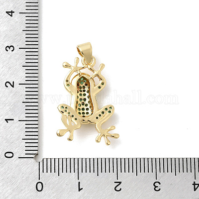 Латунные микро проложить кубического циркония подвески KK-H529-55B-G-1