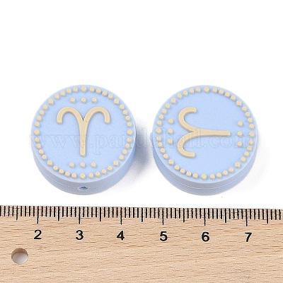 Фокальные бусины из пищевого силикона SIL-Z021-02K-1