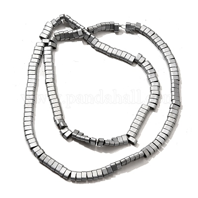 Нити синтетических немагнитных гематитовых бусин с 2 отверстием G-L613-A01-01B-1