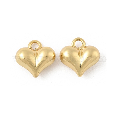 Сердце латунные амулеты KK-M327-02A-G-1
