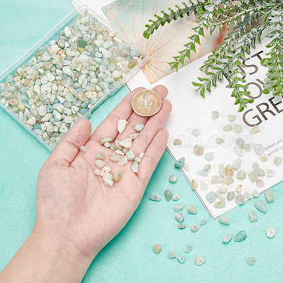 2 нити натуральных цветочных бусин из амазонита G-AR0005-87-1