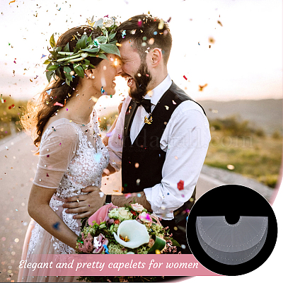 Женские тюлевые воротники AJEW-WH0502-34B-1