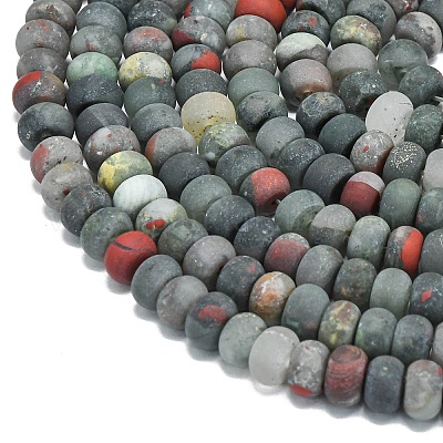 Природные африканские гелиотроп бисер пряди G-P575-A55-8x5mm-1