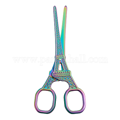 1pc Embroidery Scissors Rainbow Stork Scissors Stainless Steel