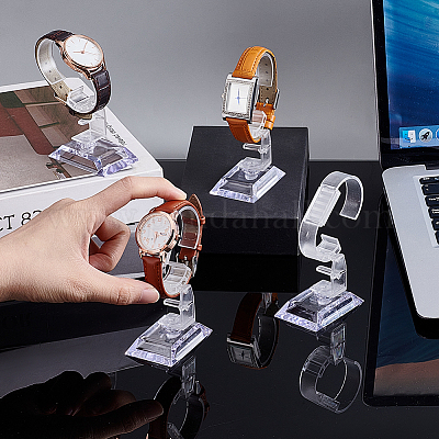 С-образные акриловые подставки для часов ODIS-WH0086-087-1