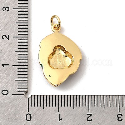 Латунь эмаль подвески KK-I359-03G-02-1